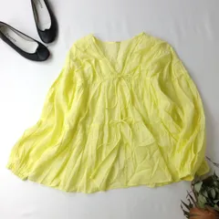 green label relaxing グリーンレーベルリラクシング ユナイテッドアローズ 全方位映えギャザーブラウス インド製(60K＋8873)26H