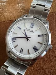 SEIKO ソーラーSBPL011 腕時計 文字盤ブラック 稼働 - メルカリ
