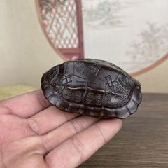 文房具古銅製 亀甲文 占術具風オブジェ／縁起物 風水・易学モチーフ
