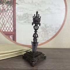 剣巻龍 不動明王剣 真鍮製 置物 オブジェ - メルカリ