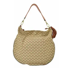 【ANYAHINDMARCH】2WAY タッセル付総柄ショルダーバッグ