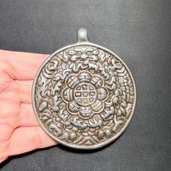 中国 古銅 神獣刻持手 鐸鈴 銅鐸 銅鐘 V A2 - メルカリ