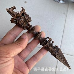 アンティーク 古銅鍍金 アラビアジャンビーヤ 模造刀 C 8749A - メルカリ