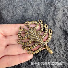 銅 細工 サソリ横財 茶道茶寵 盆栽造景 装飾品 工芸品 置物 - メルカリ