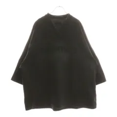 ESSENTIALS FEAR OF GOD (エッセンシャル フィアオブゴッド) FOOTBALL TEE フロントロゴデザイン Vネック 半袖Tシャツ ブラック