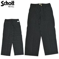 Schott NYC ショット 782-6910003 ストライプ フリスコパンツ ヒッコリー パンツ Schott BROS. ストライプ ワークパンツ バイカー メンズ