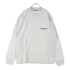 ESSENTIALS FEAR OF GOD (エッセンシャル フィアオブゴッド) Long-Sleeve Tee Light Heather Oatmeal ロングスリーブ ライト ヘザー オートミール ロゴプリント 長袖Tシャツ 125SU212082F