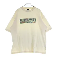 STUSSY (ステューシー) 90S VINTAGE HAWAII PRINT TEE ヴィンテージ ハワイ フロントプリント クルーネック カットソー 半袖Tシャツ ベージュ