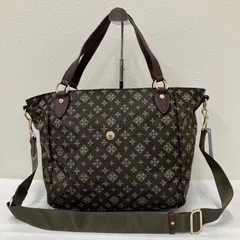 9246　russet ラシット　2way　ショルダーバッグ　トートバッグ　ハンドバッグ　ブラウン　レディース　ナイロン　レザー　モノグラム　ポケット多数　通勤　通学　仕事用バッグ　普段使い　シンプル　きれいめ　カジュアル