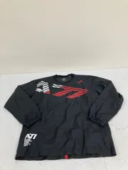 送料無料★asics A77 アシックス★ナイロントレーナー　ピステ　長袖シャツ★Lサイズ★ウィンドブレーカー★ブラック　#80204sjj41