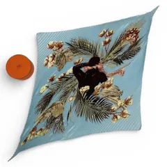 新品同様 HERMES エルメス スカーフ プリーツ Turbans des Reines 王妃のターバン ブルー 箱付き