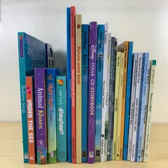 【児童書】1冊100円以下！ 英語絵本 まとめ売り 24冊セット 読み聞かせ ディズニー プーさん  ピーターパン ダンボ トイストーリー モンスターズインク  おやすみ絵本 触れる図鑑 仕掛け絵本 早期教育 知育玩具 英語教育 英語教材 多読