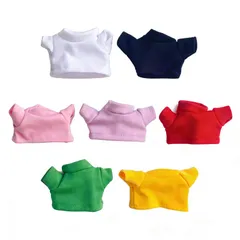 10cm15cmぬいぐるみ用 ラブブ用 ぬい服 着せ替え服 ちびぬい服 推し活 ぬい活 無地トップス 7色 フリーサイズ
