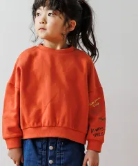 《新品》ラクガキ袖刺繍裏毛トレーナー  80～120サイズ 子供服 M540139