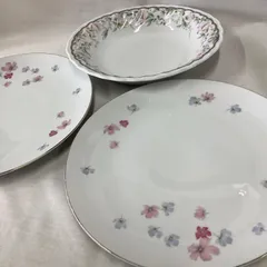 難あり】NARUMI  CHINA   食器3枚まとめて　平皿×2枚　深皿×1枚　中品　S721