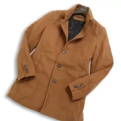 NICOLE CLUB FOR MEN ニコルクラブ フォーメン 秋冬 メルトン ウール★ キルティング 中綿 チェスター コート Sz.46 メンズ