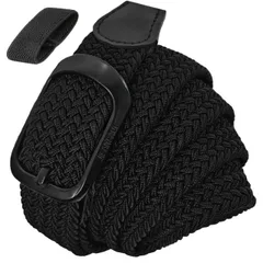 新品 [JIFANPAUL] メッシュベルト メンズ 大きいサイズ 編み込み 穴なし ゴムベルト 伸びる 伸縮 ゴルフ カジュアル ビジネス 紳士 学生服 フリーサイズ ストレッチ