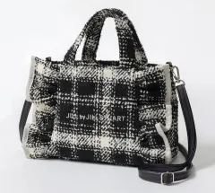 JILL STUART ジルスチュアート ブラック ツイード トートバッグ 雑誌付録 MOOK(ムック)