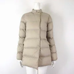 クロコダイル CROCODILE CODE ダウン ダウンジャケット アウター スタンドカラー M ライトベージュ