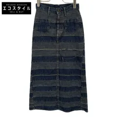 HYSTERIC GLAMOUR ヒステリックグラマー 01233AK04 ﾌﾞﾙｰ ｽｸﾗｯﾁﾛﾝｸﾞﾃﾞﾆﾑｽｶｰﾄ 24