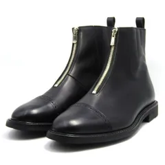 未使用 Hender Scheme エンダースキーマ 6 フロントファスナーブーツ vs-s-ffb Front Fastner Boots ブラック ステアレザー  18001646