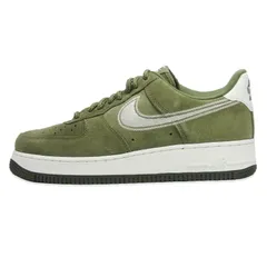 未使用 NIKE ナイキ 27cm AIR FORCE 1 07 LV8 HJ4465-201 2024年製 エアフォース1 ローカット MEDIUM OLIVE/SAIL   18001649