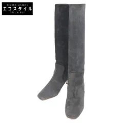 MIUMIU ミュウミュウ ビジューヒール スエード ロングブーツ/ 35 1/2