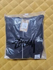 STUSSY 起毛 フードジップアップ ブラック 新品 M