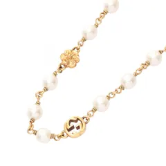 グッチ GUCCI ネックレス インターロッキングG フラワー GP（ゴールドメッキ） ネックレス レディース Used A