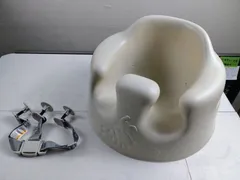 13029-09★Bumbo バンボ ベビーソファ ベビーチェア ベージュ系 後から付けられる専用腰ベルト付き 簡易清掃済★