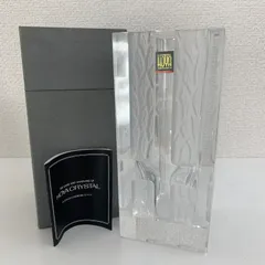 HOYA クリスタル花瓶 透明 箱付き C103②