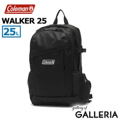 【公認販売店】 コールマン リュック メンズ レディース 大容量 通学 Coleman カジュアル 通勤 おしゃれ 軽量 軽い 25L 大人 リュックサック A4 2層 無地 撥水 男子 女子 中学生 高校生 WALKER ウォーカー25 ブラック