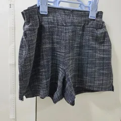 ネイビー ツイード ハーフパンツ ショートパンツ