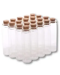 コルク栓 ガラス瓶 ガラス ミニボトル 小物 保存 コルク瓶 容器 保管 小瓶 小分け 20本セット Chocople (25ml)