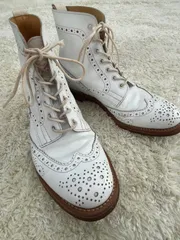 美品！サイズ7.5 26cm Paulsmith  Tricker's ポールスミス×トリッカーズ ウィングチップブーツ コラボシューズ 白