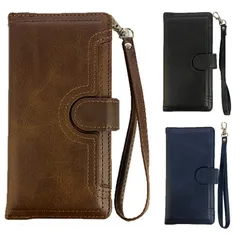 iPhone 13Pro ケース カバー 手帳タイプ シンプル レザー シック おしゃれ ストラップ付 カード収納 マグネット開閉 無地 シンプル おしゃれ