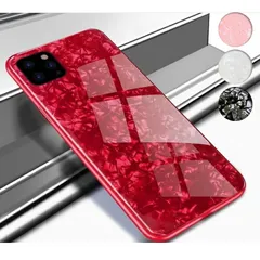 iPhone 12ProMax ケース カバー 背面タイプ シェル キラキラ 大理石風 光沢 シンプル おしゃれ かわいい ブラック ホワイト ピンク