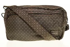 ポーター PORTER HEAD PORTER Brownie ブラウニー ドット柄 ショルダー バッグ ブラウン 【ブランド古着ベクトル】【中古】●▲■250502