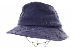 シュプリーム SUPREME 23SS LASERED TWILL CRUSHER NAVY レーザー ツイル クラッシャー バケット ハット ネイビー 帽子 【ブランド古着ベクトル】【中古】☆AA★▲260113