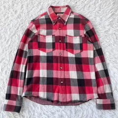 状態良 HRM ハリウッドランチマーケット  ネルシャツ 長袖シャツ 日本製 古着 891187