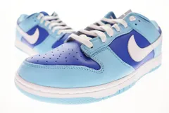 ナイキ NIKE DUNK LOW RETRO QS FLASH WHITE ARGON BLUE 28.5cm DM0121-400 ダンク ロー レトロ ラッシュ ホワイト アルゴン ブルー 【ブランド古着ベクトル】【中古】▲■260115