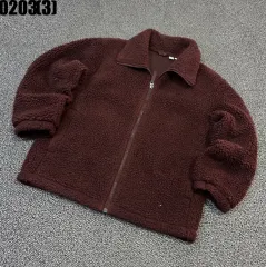 ユニクロ ブラウン ボア フリース ジャケット 0203