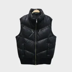 PAZZO DENIM STORE Black ダウン ベスト