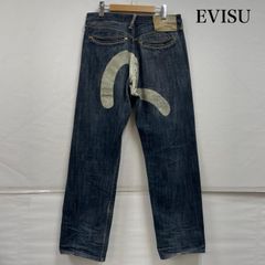 エヴィス ビックカモメ ペイント デニム  セルビッチ 赤耳 ボタンフライ ジーンズ メンズ 32インチ ISItems【USED】【古着】【中古】50149363