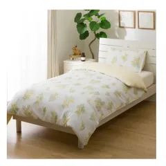 ニトリ  掛け布団カバー  シングル  ミモザガラ