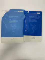 R3261 K Macchia Label マキアレイベル 薬用マイクロバブルローション 化粧水 つめかえ用 100ml、マイクロバブルフォームa 洗顔料 つめかえ用 200ml 計2点セット