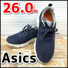 asics アシックス Trading  RAKUWALK  スニーカー　ネイビー　サイズ26.0㎝　USED現状品　YMT1-125-08-60