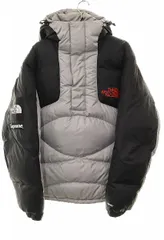 シュプリーム SUPREME × THE NORTH FACE 22AW 800-FILL HALF ZIP HOODED PULLOVER GREY M ND52205I 800フィル ハーフ ジップ フーディー プルオーバー グレー ☆AA★251129