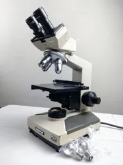 12985-01★OLYMPUS オリンパス 双眼生物顕微鏡 対物レンズ MODEL CH-2 CHT 光学機器 実習 研究用 通電確認済み★