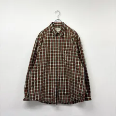 90s Vintage Eddie Bauer EBTEK ヴィンテージ エディーバウアー 白タグ チェック シャツ SHIRT サイズ XL 801-0010